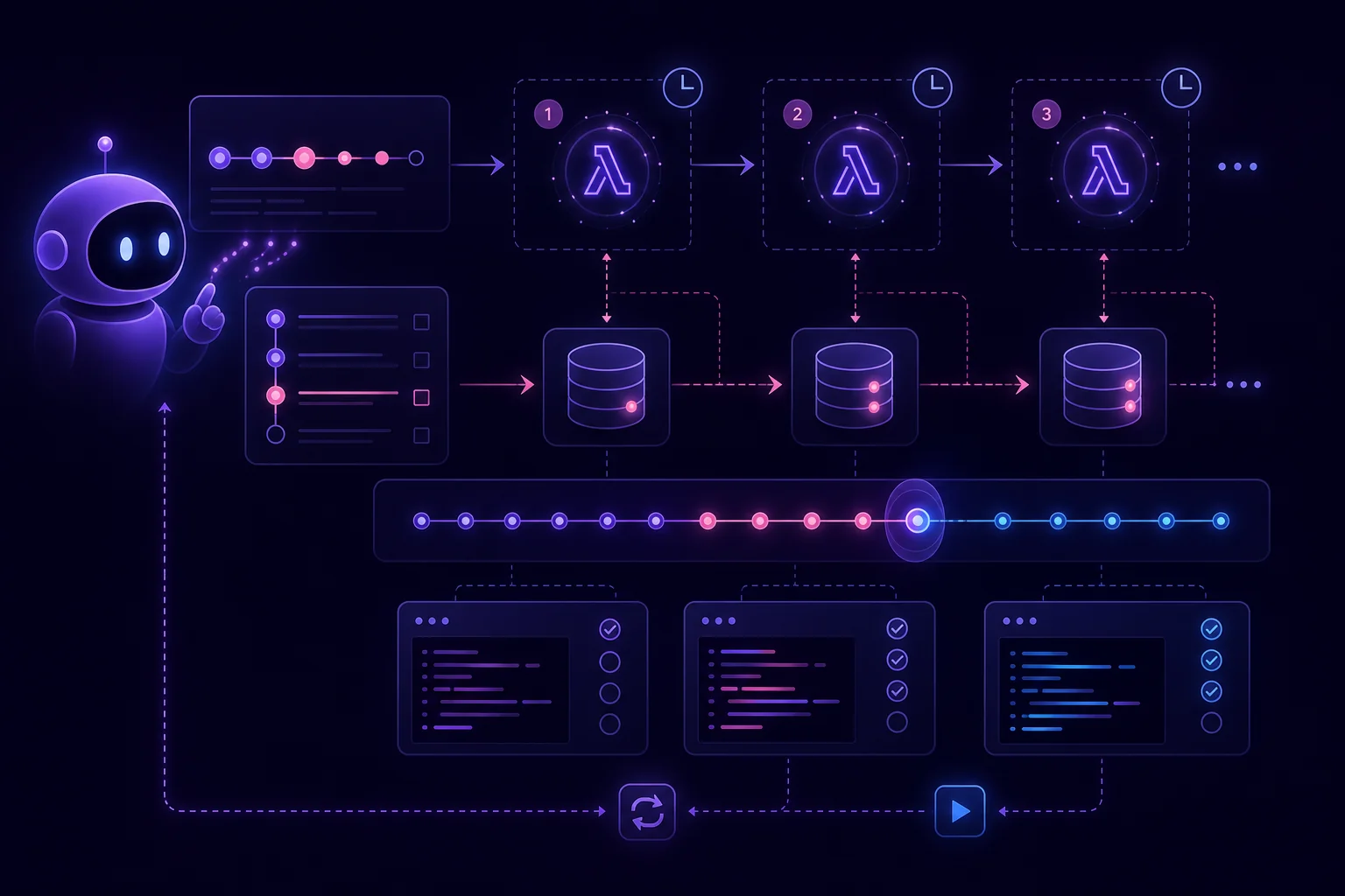 Lambda timeout AI agent workflow using resumable tasks to continue long-running work beyond the AWS Lambda execution limit.