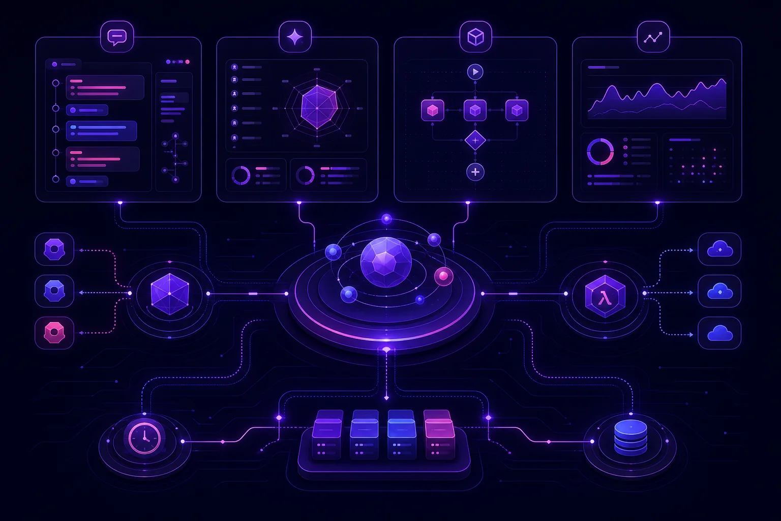 What is LangSmith: a visual overview of the agent reliability loop for observing, evaluating, deploying, and improving AI agents.